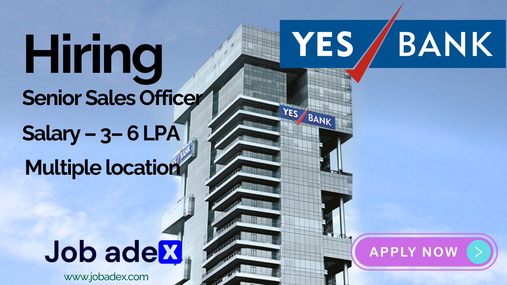 yes bank is hiring for accross India